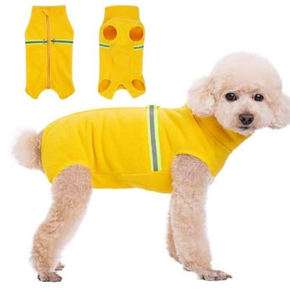 Dog Warm Coat Polar Fleece Pajamas Thermal Bodysuit for Small Medium Dogs Cats